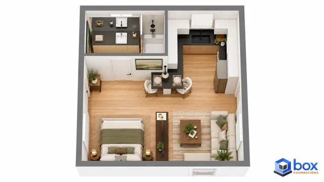 Casita 400 — Studio floor plan